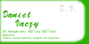daniel vaczy business card